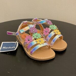Toddler girls Colorful Floral Kids Sandals. Size 7. Brand new with tags